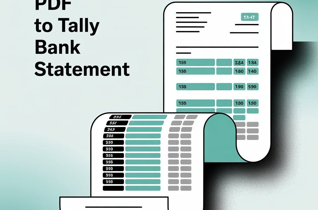 pdf to tally bank statement